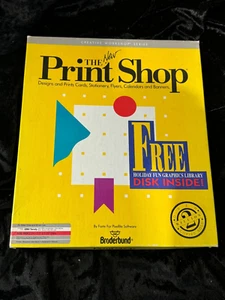 The NEW Print Shop for IBM / Tandy 5.25 Media with Holiday Graphics Software - Picture 1 of 5