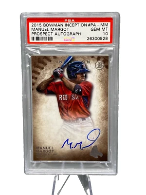 PSA 10 2015 Bowman Inception Prospect Manuel Manny Margot Rookie Auto  POP 1! - Image 1 of 2