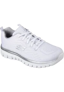 Skechers Sport Mujeres GRACEFUL GET CONNECTED Zapatillas Mujeres Blanco/Plata - Imagen 1 de 7