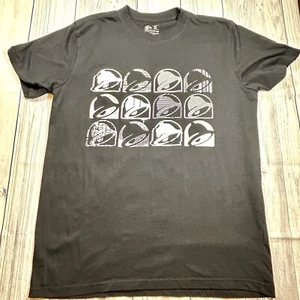 Taco Bell Men’s Graphic T-shirt Black White Size Medium - Picture 1 of 4