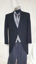 Mens Morning Suit, Coleman&Son, Set of 4, Black, Waistcoat, Tie, 40" Chest, 0686