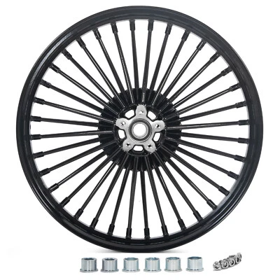 21x2.15 Fat Spoke Front Wheel For Harley Softail Deluxe FLSTN Night Train FXSTB - Image 1 of 4