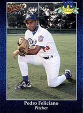 1998 Vero Beach Dodgers Multi-Ad #8 Pedro Feliciano Rio Piedras Puerto Rico Card