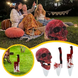 【 Must Choose 】 Halloween Bloody Insertion Adding Terrifying And Thrilling To - Picture 1 of 20