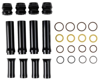 Cubiertas de tubo de varilla de empuje Arlen Ness calibre 10 totalmente negras (03-634) Foto 1 de 2