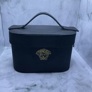 Gianni Versace Profumo, Make Up/Vanity Case. Medusa Design,Blk, 7.25”X 4.3”x4.5” - Picture 1 of 24