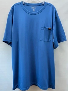 Dickies Men's Big & Tall Size 2XLT Heavyweight Short Sleeve Pocket T-Shirt Blue - Picture 1 of 6