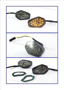 LED indicators flush fairing Suzuki GSXR clear lens 9C - Picture 1 of 1