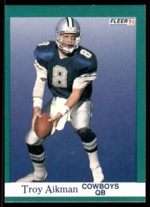 1991 Fleer Troy Aikman Dallas Cowboys #228