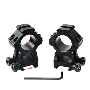 2PCS HIGH PROFILE 30MM SCOPE RINGS TACTICAL PICATINNY RAIL MOUNT - Picture 1 of 6