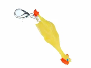Gummihuhn Huhn Gummi Charm Zipper Pull Anhänger Miniblings Hundespielzeug gelb - Bild 1 von 4