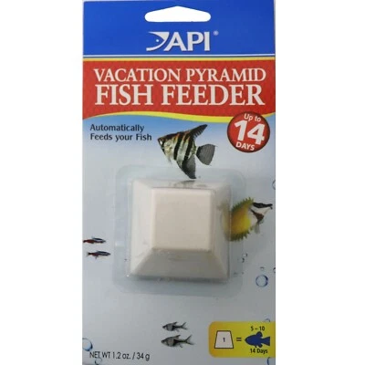 API Pyramid Holiday Feeder 14 Day Vacation Fish Food Aquarium Tank Pellets - Image 1 of 2