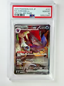 Pokemon N's Zoroark 127/100 SV9 Battle Partners Special Art Rare Card PSA 10 #67 - Photo 1 sur 2