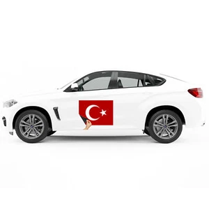 Türkei Flagge Magnetfolie Türkiye Ayyildiz Motorhaube Automagnetfolie 70x50cm - Picture 1 of 5