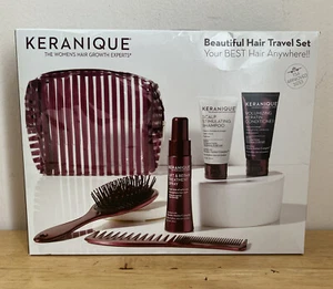 Keranique Beautiful Hair Travel Set (6pcs) Shampoo Conditioner, Repair Spray Etc - Picture 1 of 4