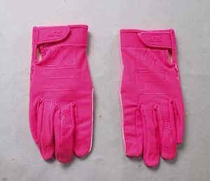 Sleef Men's Sticky Finger Full Wide Receiver Football Gloves LC7 Hot Pink Medium - Picture 1 of 4