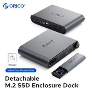 ORICO 10Gbps M.2 SSD Enclosure with 10-in-1 Laptop Docking station HDMI@4K60HZ - Bild 1 von 17