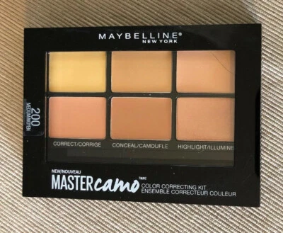 Kit de corrección de color Maybelline MasterCamo - #200 mediano - 0,21 oz - sellado Foto 1 de 3