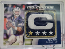 2012 TOPPS Tony Romo Cowboys Captains Patch Large patch card