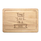 Trust Me I&#39;m A Son Rectangular Chopping Board Worlds Best Awesome Funny