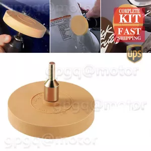 For Drill Adhesive Pinstripe Sticker Car Decal Remover Rubber Eraser Wheel Tool - Picture 1 of 4