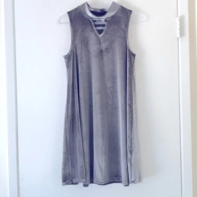 Girls Epic Threads Velvet Dress XL Silver / Gray Christmas Dress Holiday - Image 1 of 4