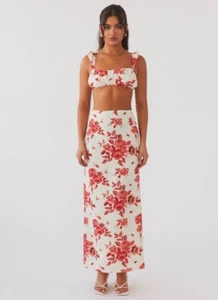 Peppermayo Juego Lino Valencia Villa Bralette Top Talla 4 y Falda Talla 0 - Imagen 1 de 9