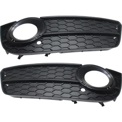 For Audi A5 Fog Light Cover 2010 2011 Driver and Passenger | Pair Textured Black Foto 1 de 4