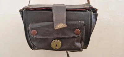 Vintage, Camera Shoulder Bag, Unisex, Brown, Leather Strap - Image 1 of 4