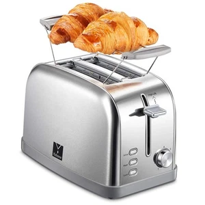 Retro Bagel Toaster - 2 Slice, 2 Extra Wide Slots, 7 Shade Settings, Defrost/... - Bild 1 von 8