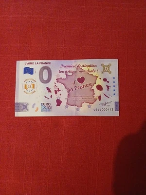 Billet 0 Euro J'aime La France 2025-8 UEJJ Anniversary Rare 300 Exemplaires - Photo 1/3