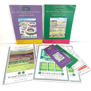 6x Wimbledon Césped Tenis Programas Años 2000 2001 2003 inc 2004 Middle Sunday - Imagen 1 de 15