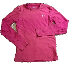 Under Armour Youth Large Compression ColdGear Shirt long sleeve Red - Picture 1 of 9