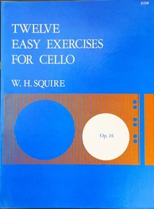 Twelve Easy Exercises for cello opus 18 by W.H.Squire - Picture 1 of 1