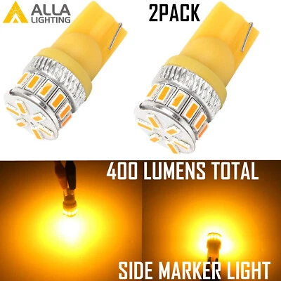 Alla Lighting LED 904 黄色侧标记灯泡侧标志灯侧信号 — 第 1/4 张图片