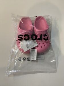Crocs Women Size 7/ Men Size 5 Baya Clogs Lemonade Pink Slippers Shoes Roomy Fit