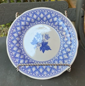 SPODE ~ BLAUE GERANIE STEINGUT SALATTELLER ~ UM 1820 W ~ 7,5" ~ KAUFEN SIE 1 oder ALLE - Bild 1 von 8