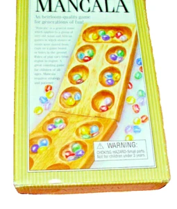 Game Mancala Solid Wood Folding Board Game Target Corp Game Classic INCOMPLET - Picture 1 of 4