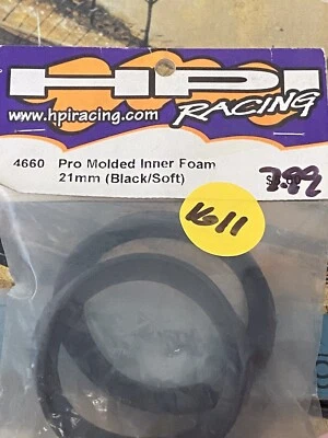 HPI Racing 4660: Pro Molded Inner Foam 21MM {Black/Soft} NewInPack USA Shipped - Image 1 of 3