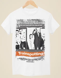 Trainspotting - Movie Poster Inspired Unisex White T-Shirt - Picture 1 of 1