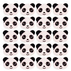  100 Pcs Panda Head Wooden Button Cartoon Creative Sewing Fasteners Buttons for