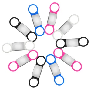 10pcs/lot Wholesale Blank Slide-On Dog Tags for Pets No Noise Pet Collar Tags - Picture 1 of 17