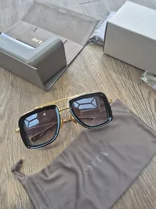 Dita dubsignal Yellow Gold and gold Authentic Sunglasses grey Lens - Picture 1 of 5