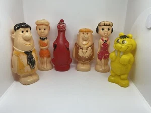 Vintage 1961 Flintstones Transogram Pitch n Bowl Pins Figures Dino Baby Puss - Picture 1 of 23