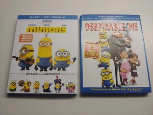 Despicable Me - used Blu-ray/DVD combo and Minions - new Blu-ray/DVD combo - Picture 1 of 12