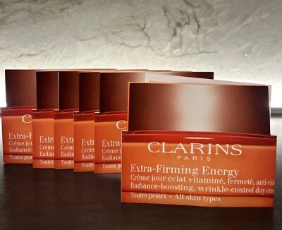 6X CLARINS Crema de Día Energía Extra Reafirmante Crema Vitamínica .07oz/2ml = 0.42oz Total Foto 1 de 2