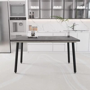 55.12-70.87"expandable modern kitchen dining table, rectangular MDF dining table - Picture 1 of 11