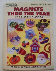 Magnets thru the Year plastic canvas pattern booklet 42 designs *A - Picture 1 of 4
