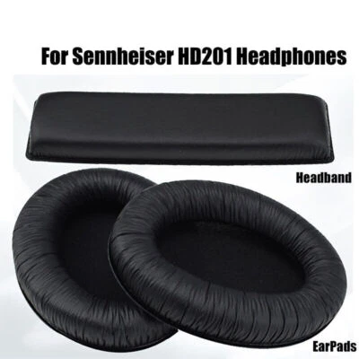 Ricambio 2* Cuscinetti Auricolari Cuscinetto per Cuffie Sennheiser HD201 Cuscinetto Fascia