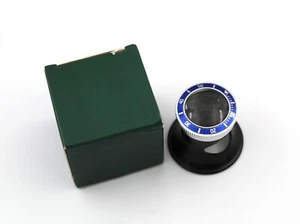 Verre Agrandissement Monocolo Virole Submariner Bleu 2x Montres Nouveau - Picture 1 of 5